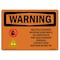 Signmission Safety Sign, OSHA WARNING, 7" Height, Multiple Hazards And Rotating, Landscape OS-WS-D-710-L-12256 - alternate 1